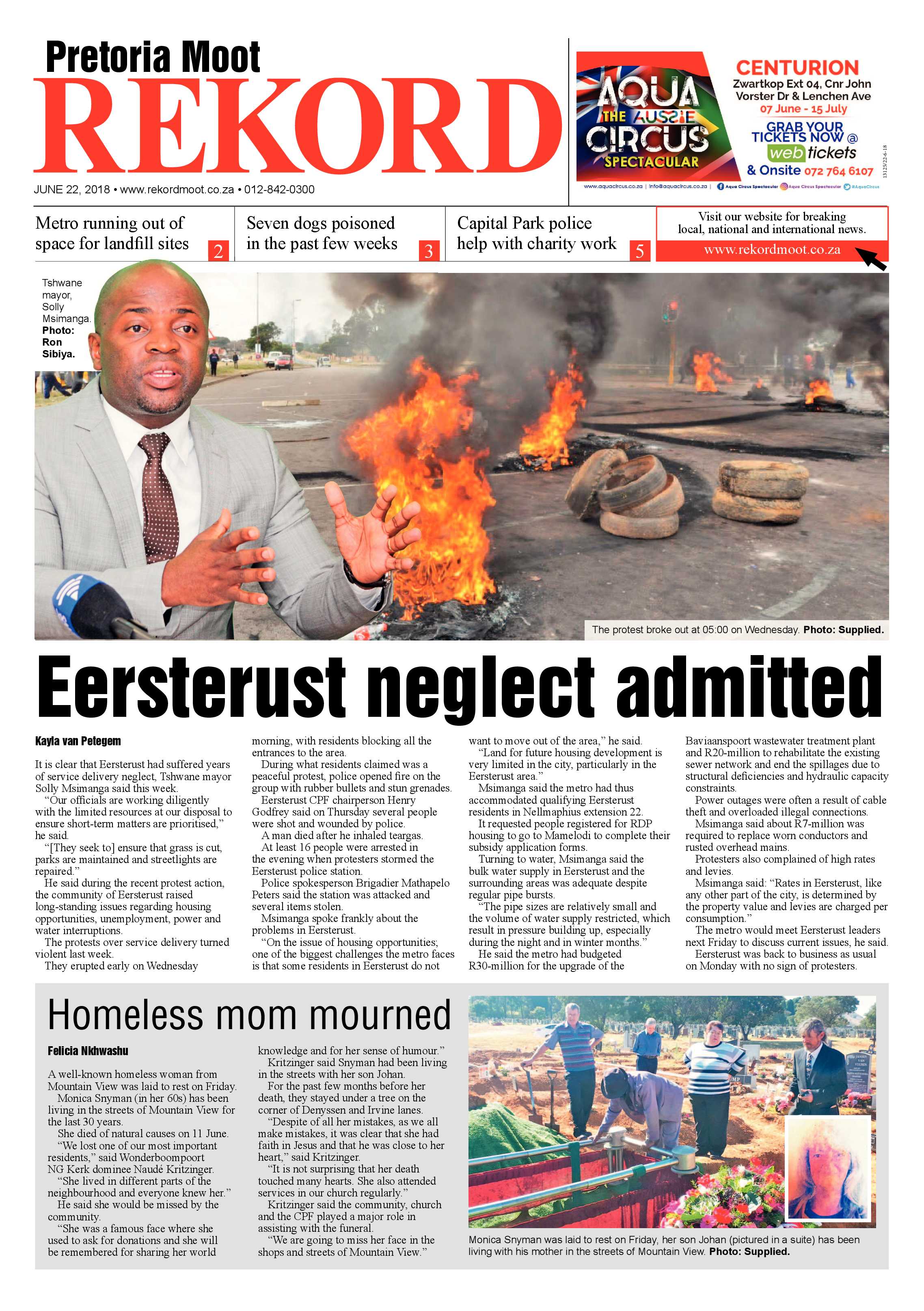 Rekord Moot 22 June 2018 page 1