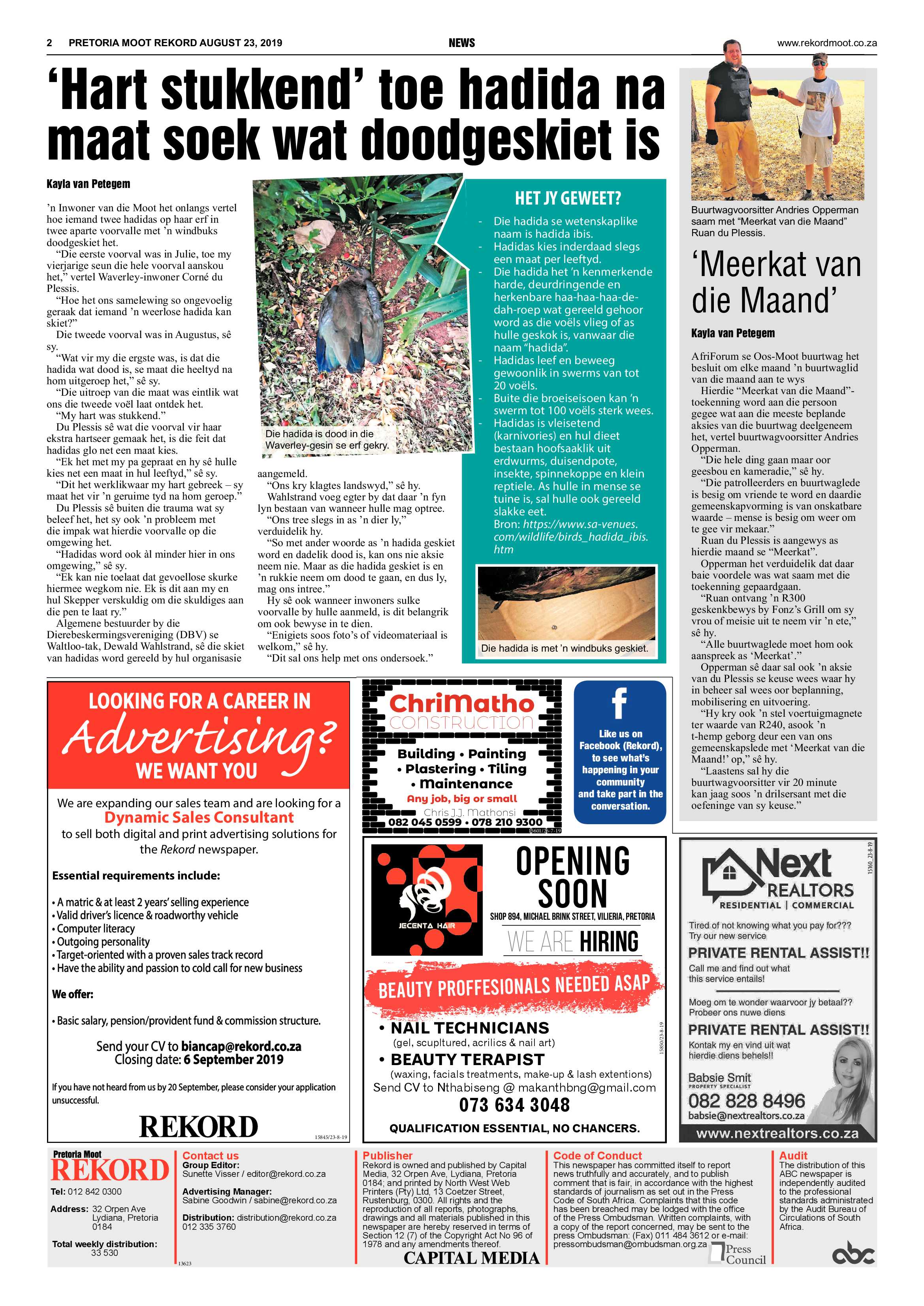 Rekord Moot 23 August 2019 page 2