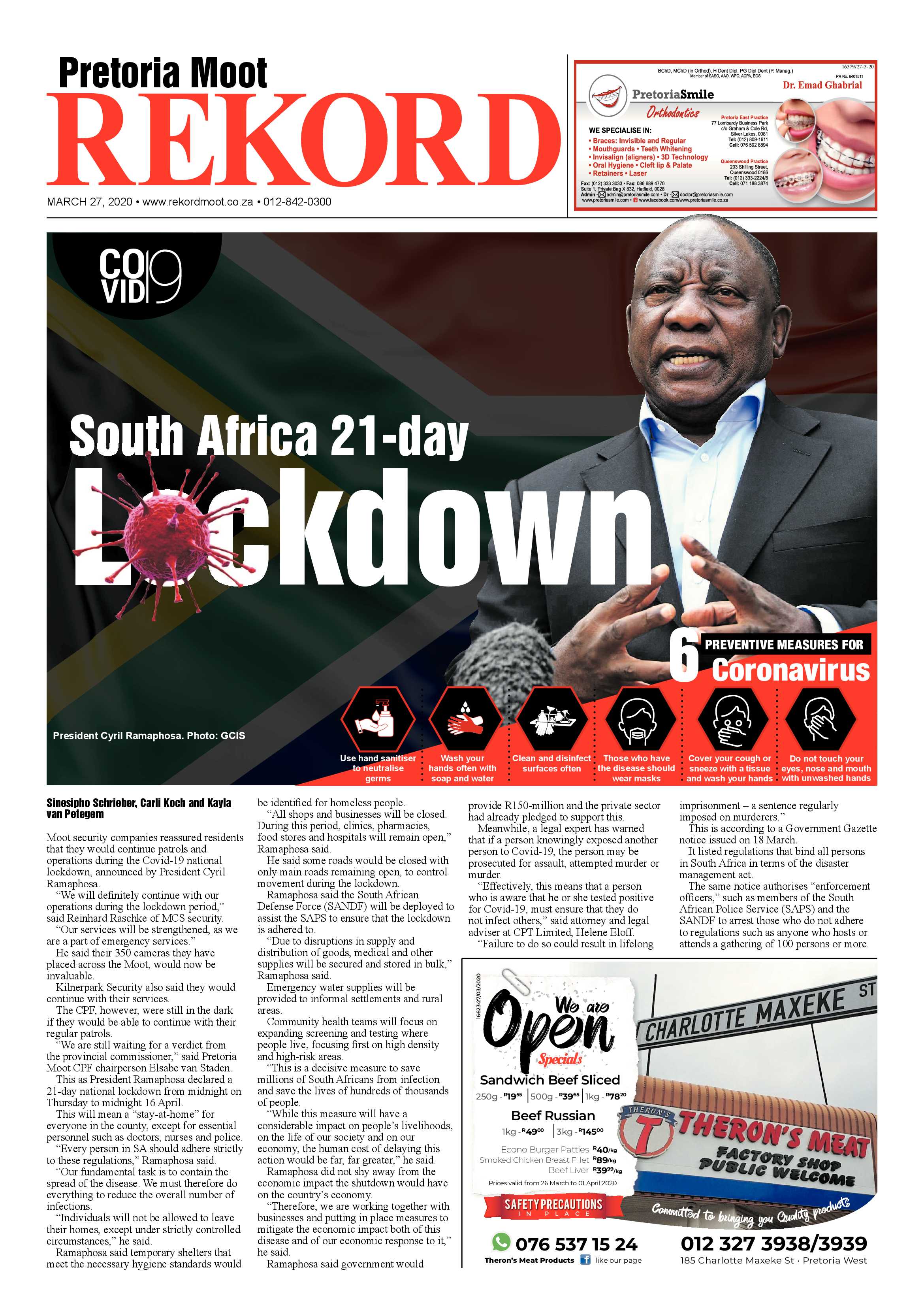 Rekord Moot 27 March 2020 page 1